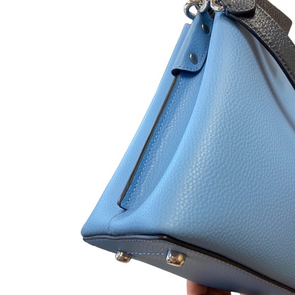 NWOT Coach Willow Bucket Bag Crossbody Purse in Colorblock Pool Blue - Picture 8 of 16